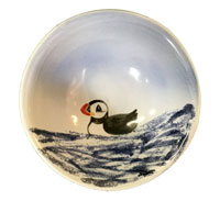 Puffin table lamp, hand made at Uig Pottery on Skye. Puffin table lamp, hand made at Uig Pottery on Skye.