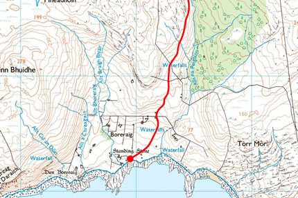 Boreraig Map