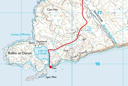Rubh an Dunain Map
