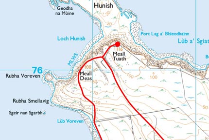 Rubha Hunish Map